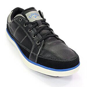 Callaway Men's Del Mar Sport Golf Shoe Spikeless Black Pebbled Leather M342 Sz 9